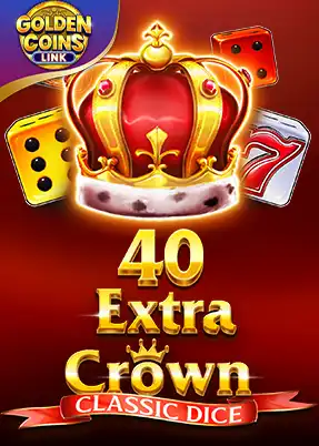 40 Extra Crown Classic Dice - Golden Coins Link